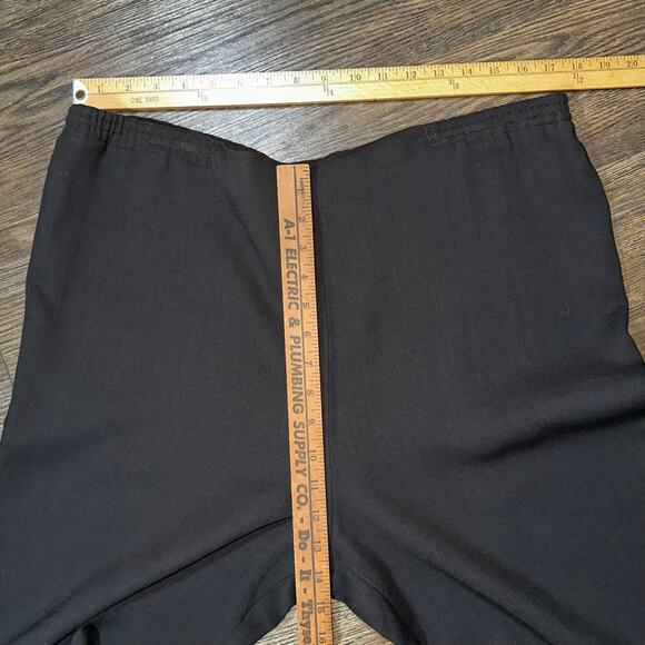 *SOLD*Ladies DUSAN Wool Trousers Pants Pull On Elastic Italy XL Dark - Picture 6 of 10